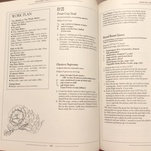 1987 Family Circle Christmas Treasury book - Picture 7 of 8